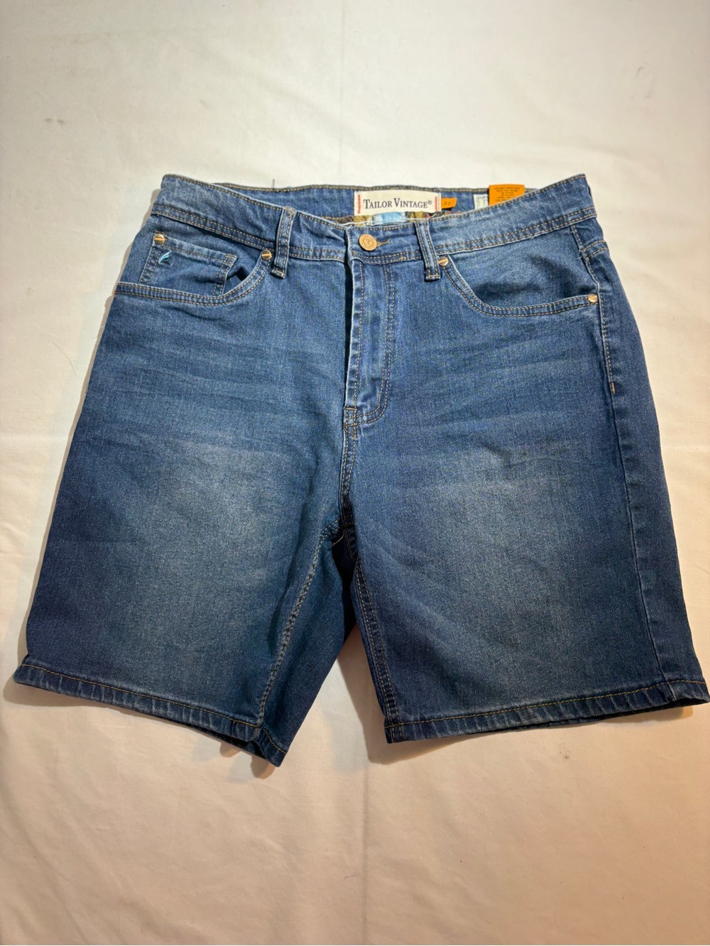 Tailor Vintage Men's Blue Denim Shorts Sz 32